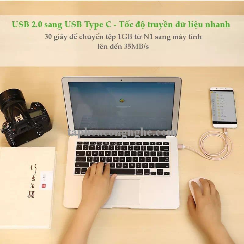 Ugreen 20869 3M màu Hồng Dây USB 2.0 sang Type-C đầu nhôm dây bọc vinyl US174 30020869
